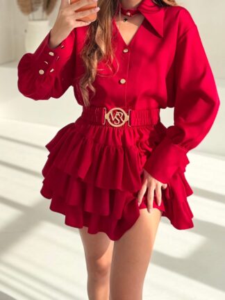 Spódniczko-spodenki VASARI czerwone