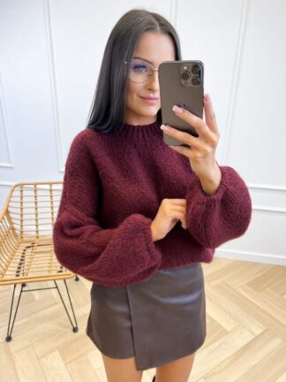 Sweter CHMURKA bordo