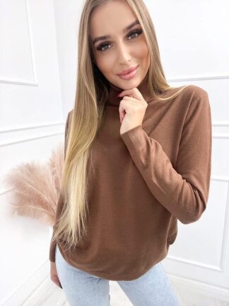 Sweter golf Amy camel