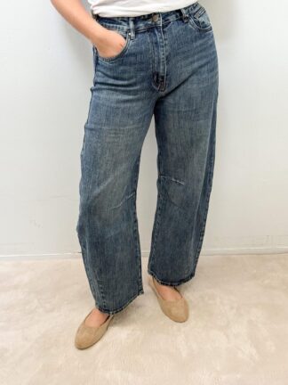 Jeansy BARREL Adoro niebieskie