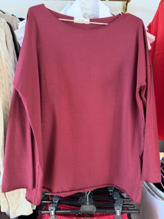 Bluzka laserowo cięta AZARA bordo