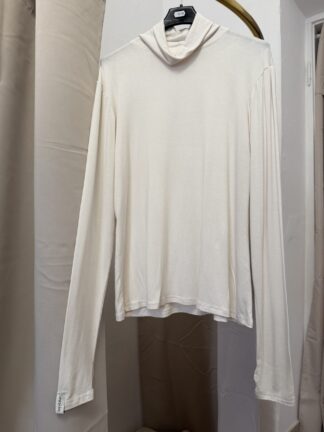 Golf wiskozowy Lenoshka biały