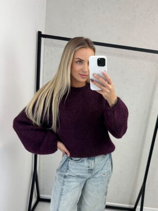 Sweter CHMURKA śliwka