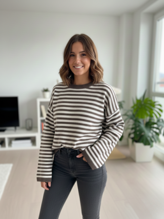 Sweter w paski Molly fango