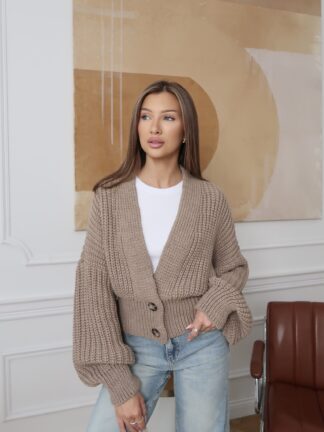Damski kardigan Soft - beż