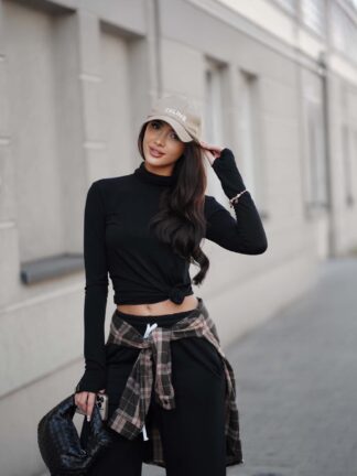 Golf wiskozowy Lenoshka czarny