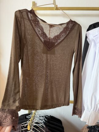 Bluzka kaszmirowa AZARA czekolada
