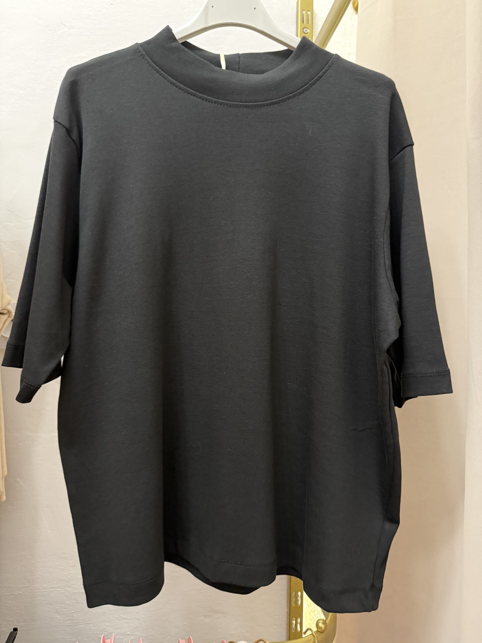 Bawełniany t-shirt basic czarny