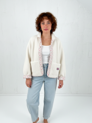 Polar dwustronny SHELBY ecru