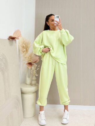 Komplet dresowy AZARA masełko limonka