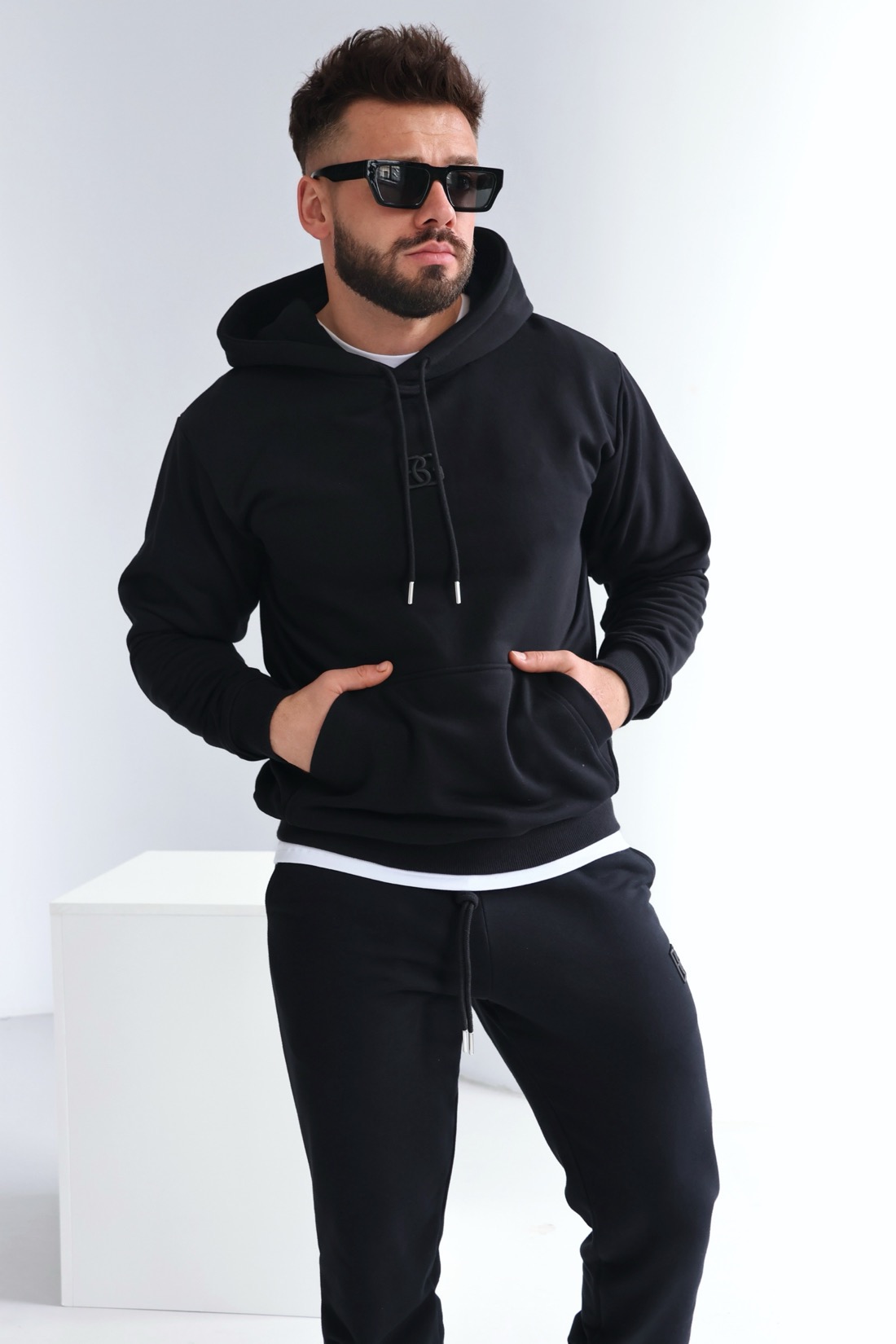 BLUZA MĘSKA BG KANGOO | CZARNY