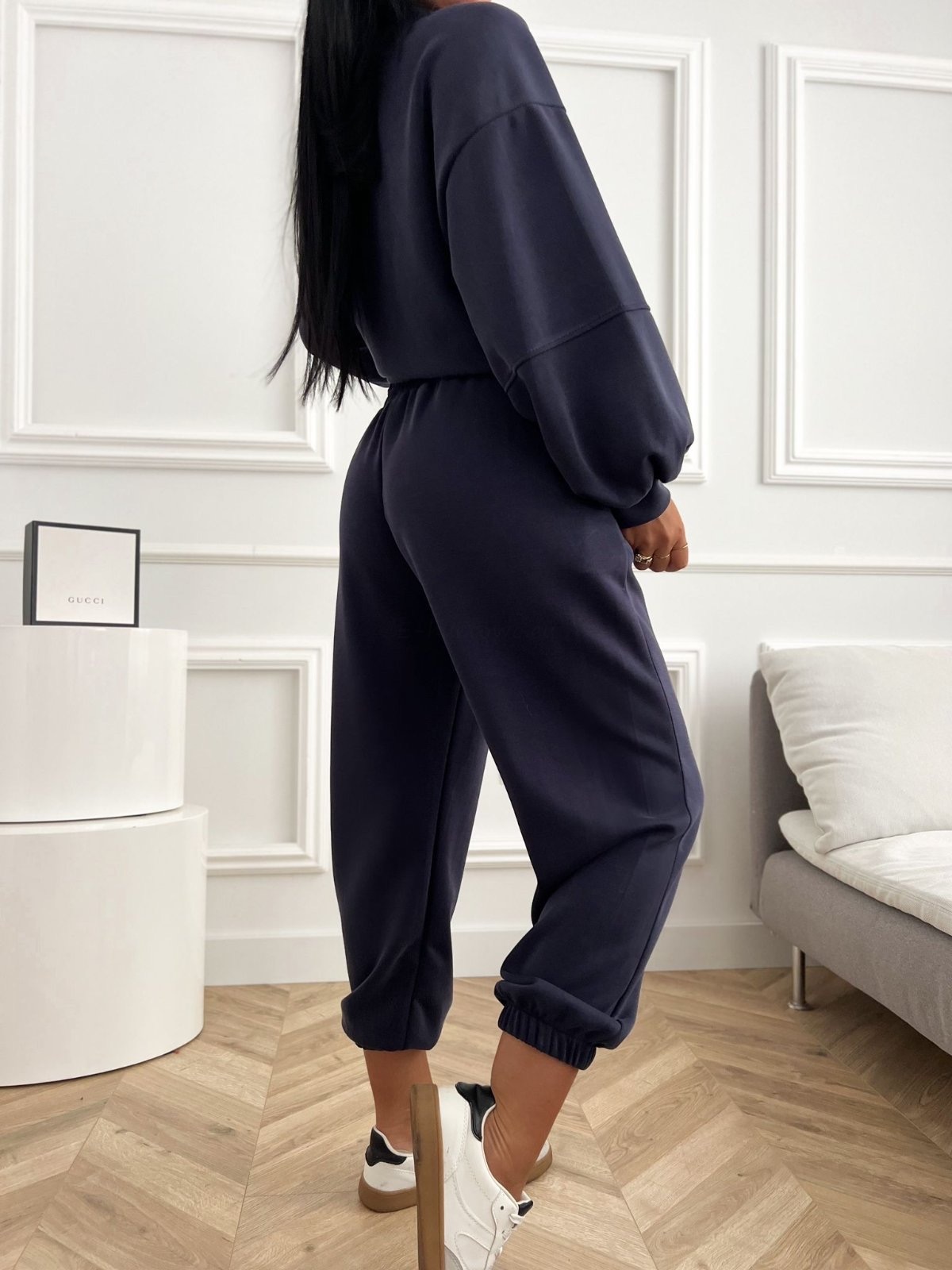 Komplet dresowy AZARA masełko granatowy