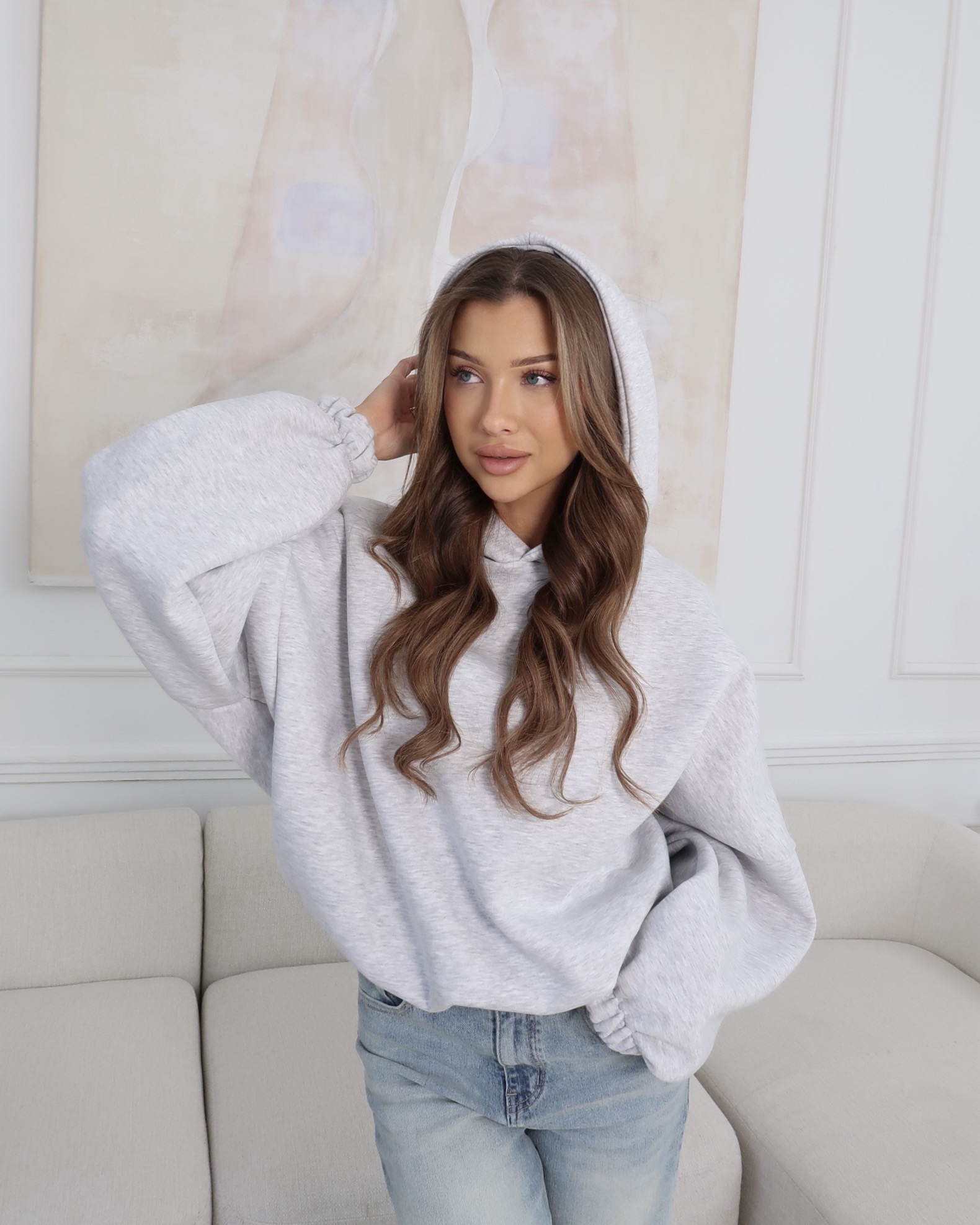 Bluza BAGGY szary melanż