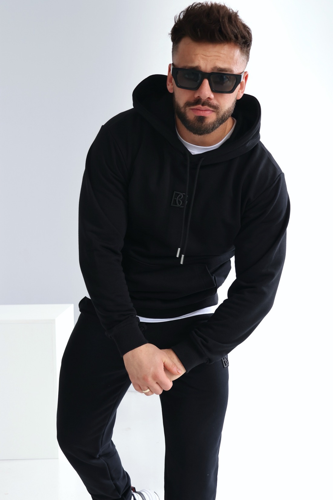 BLUZA MĘSKA BG KANGOO | CZARNY