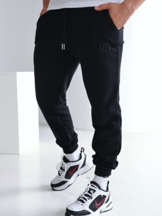 SPODNIE MĘSKIE BG BRAND | CZARNY-CZARNY