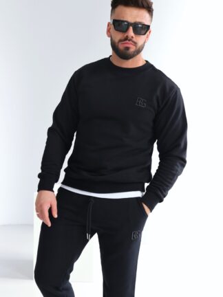 BLUZA MĘSKA BG BASIC | CZARNY-CZARNY