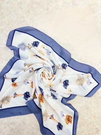 Granatowa gawroszka w kwiaty 100% wiskoza