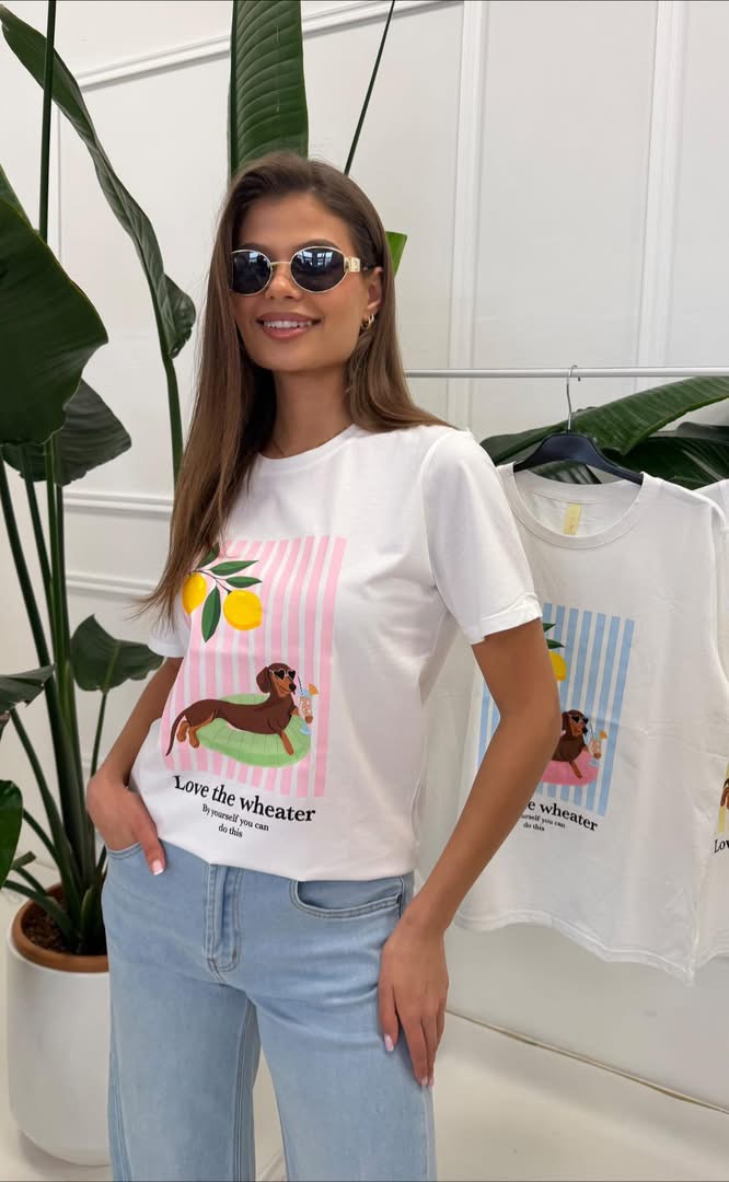 T-shirt damski JAMNIK biały