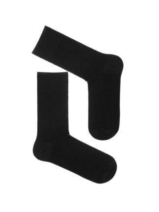 Skarpety męskie garniturowe z przędzy bambusowej - czarne