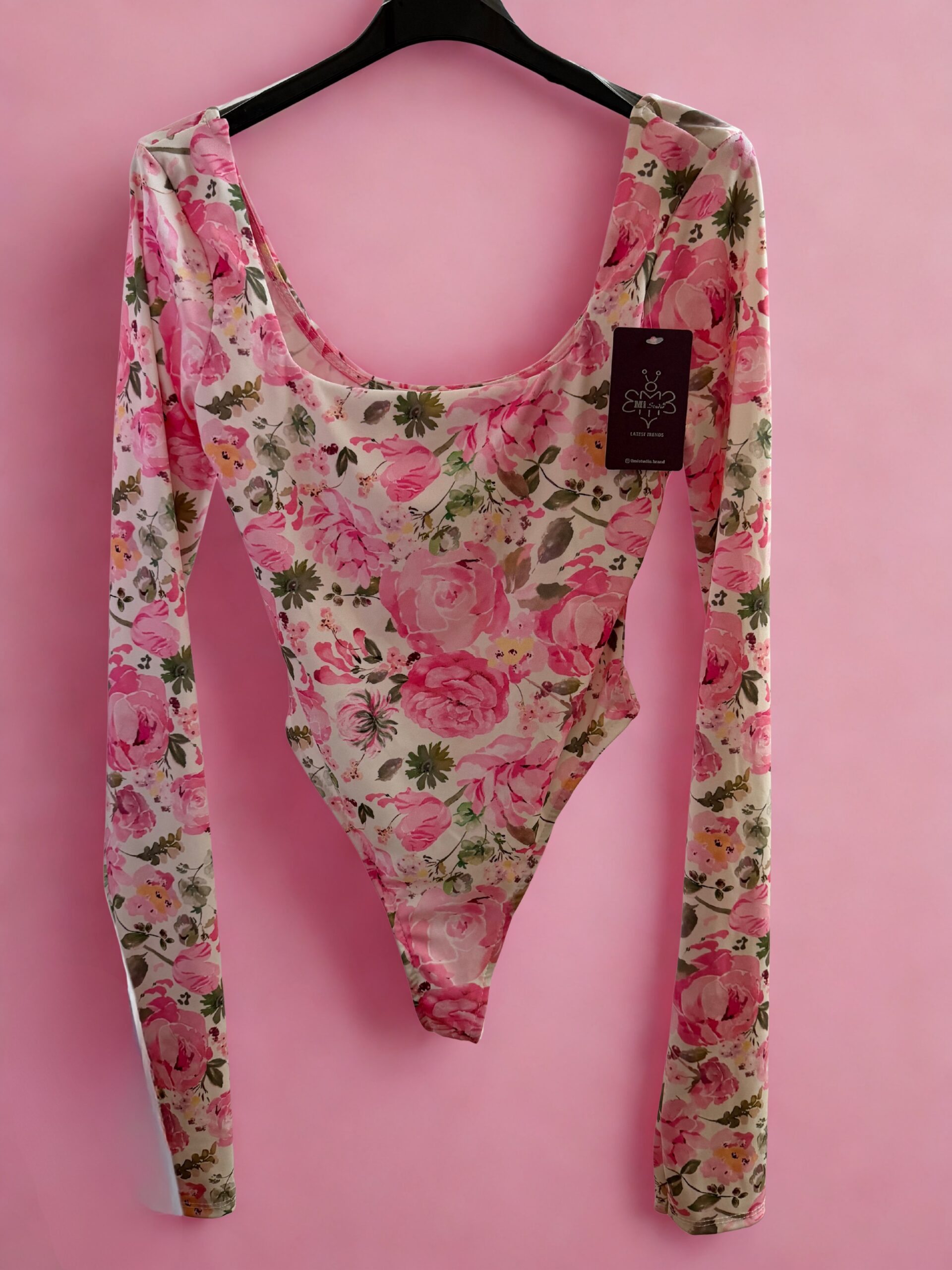 Body z długim rękawem ELSA kwiaty