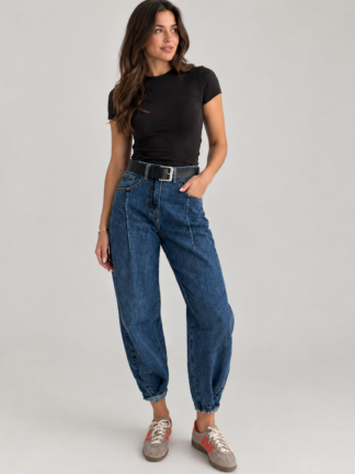 Spodnie Jeansowe Banana Fit UI-UJ Classic niebieskie